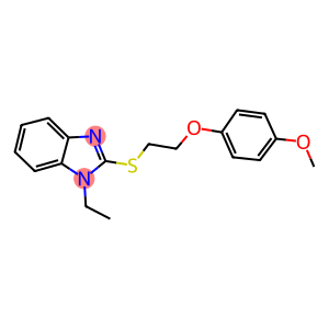 1-ethyl-2-{[2-(4-methoxyphenoxy)ethyl]sulfanyl}-1H-benzimidazole