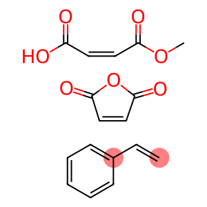 2-Butenedioic acid (Z)-, monomethyl ester, polymer with ethenylbenzene and 2,5-furandione, ammonium salt