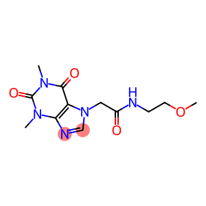 2-(1,3-dimethyl-2,6-dioxo-1,2,3,6-tetrahydro-7H-purin-7-yl)-N-(2-methoxyethyl)acetamide