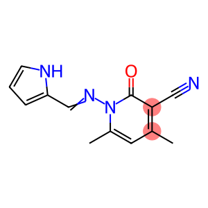 4,6-dimethyl-2-oxo-1-{[(E)-1H-pyrrol-2-ylmethylidene]amino}-1,2-dihydropyridine-3-carbonitrile