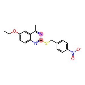 6-ethoxy-2-({4-nitrobenzyl}sulfanyl)-4-methylquinazoline