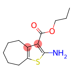 2-amino-5,6,7,8-tetrahydro-4H-cyclohepta[d]thiophene-3-carboxylic acid propyl ester