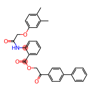 2-[1,1'-biphenyl]-4-yl-2-oxoethyl 2-{[(3,4-dimethylphenoxy)acetyl]amino}benzoate