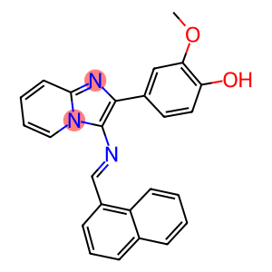 2-methoxy-4-{3-[(1-naphthylmethylene)amino]imidazo[1,2-a]pyridin-2-yl}phenol
