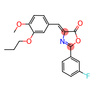 2-(3-fluorophenyl)-4-(4-methoxy-3-propoxybenzylidene)-1,3-oxazol-5(4H)-one