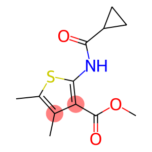3-Thiophenecarboxylic acid, 2-[(cyclopropylcarbonyl)amino]-4,5-dimethyl-, methyl ester