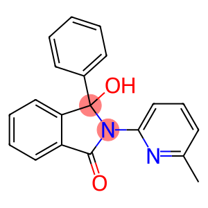 1H-Isoindol-1-one, 2,3-dihydro-3-hydroxy-2-(6-methyl-2-pyridinyl)-3-phenyl-
