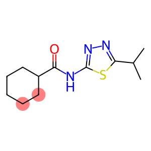 Cyclohexanecarboxamide, N-[5-(1-methylethyl)-1,3,4-thiadiazol-2-yl]- (9CI)