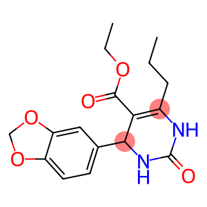 ethyl 4-(1,3-benzodioxol-5-yl)-2-oxo-6-propyl-1,2,3,4-tetrahydro-5-pyrimidinecarboxylate