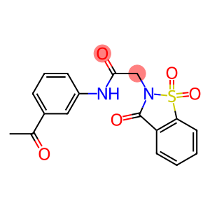 N-(3-acetylphenyl)-2-(1,1-dioxido-3-oxo-1,2-benzisothiazol-2(3H)-yl)acetamide