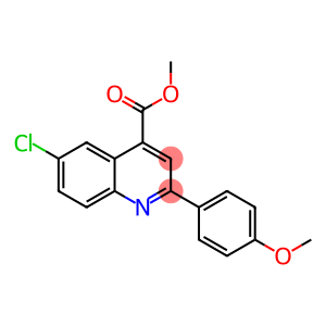 4-Quinolinecarboxylic acid, 6-chloro-2-(4-methoxyphenyl)-, methyl ester