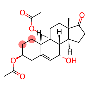 Androst-5-en-17-one, 3,19-bis(acetyloxy)-7-hydroxy-, (3beta,7alpha)- (9CI)