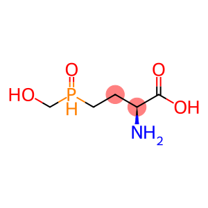 Butanoic acid, 2-amino-4-(hydroxymethylphosphinyl)-, (2S)-