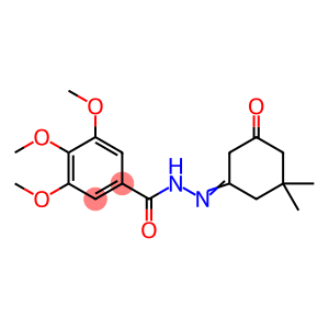 N'-(3,3-dimethyl-5-oxocyclohexylidene)-3,4,5-trimethoxybenzohydrazide