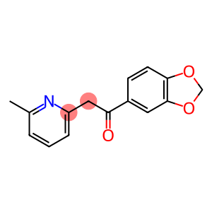 1-(1,3-benzodioxol-5-yl)-2-(6-methyl-2-pyridinyl)ethanone