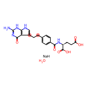 N-[4-[2-(2-Amino-4,7-dihydro-4-oxo-3H-pyrrolo[2,3-d]pyrimidin-5-yl)ethyl]benzoyl]-L-glutamic acid disodium salt hydrate