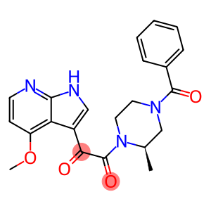 (R)-1-(4-benzoyl-2-methylpiperazin-1-yl)-2-(4-methoxy-7H-pyrrolo[2,3-b]pyridin-3-yl)ethane-1,2-dione
