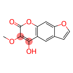 5-Hydroxy-6-methoxy-7H-furo[3,2-g][1]benzopyran-7-one