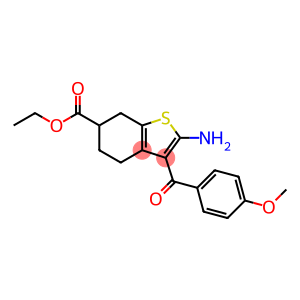 BENZO[B]THIOPHENE-6-CARBOXYLIC ACID, 2-AMINO-4,5,6,7-TETRAHYDRO-3-(4-METHOXYBENZOYL)-, ETHYL ESTER