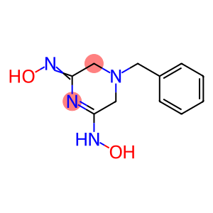 2(3H)-Pyrazinone, 4,5-dihydro-6-(hydroxyamino)-4-(phenylmethyl)-, oxime