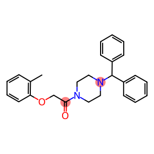 2-(4-benzhydryl-1-piperazinyl)-2-oxoethyl 2-methylphenyl ether