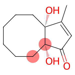1H-Cyclopentacycloocten-1-one, 3a,4,5,6,7,8,9,9a-octahydro-3a,9a-dihydroxy-3-methyl-, (3aR,9aR)-rel- (9CI)