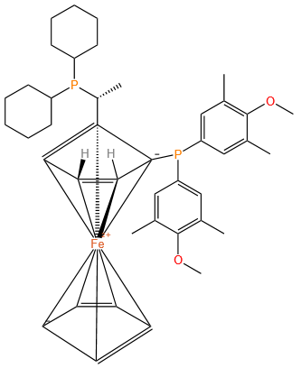 (R)-1-{(S)-2-[Bis(4-methoxy-3,5-dimethylphenyl)phosphino]ferrocenyl}ethyldicyclo