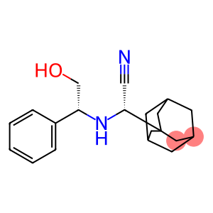 Tricyclo[3.3.1.13,7]decane-1-acetonitrile, .alpha.-[[(1R)-2-hydroxy-1-phenylethyl]amino]-, (.alpha.S)-