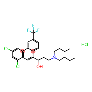 1,3-DICHLORO-A-[2-(DIBUTYLAMINO)ETHYL]-6-(TRIFLUOROMETHYL)-9-PHENANTHRENEMETHANOL 盐酸盐