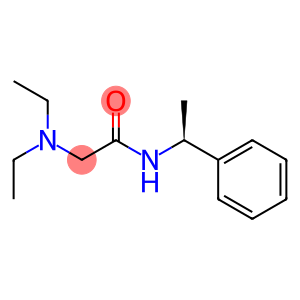 Acetamide, 2-(diethylamino)-N-(1-phenylethyl)-, (S)-