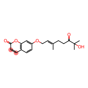 2H-1-Benzopyran-2-one, 7-[[(2E)-7-hydroxy-3,7-dimethyl-6-oxo-2-octen-1-yl]oxy]-