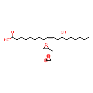 9-Octadecenoic acid, 12-hydroxy-, [R-(Z)]-, polymer with methyloxirane and oxirane (EO 5-15 mol, PO 2-8 mol)