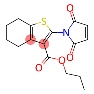 Benzo[b]thiophene-3-carboxylic acid, 2-(2,5-dihydro-2,5-dioxo-1H-pyrrol-1-yl)-4,5,6,7-tetrahydro-, propyl ester
