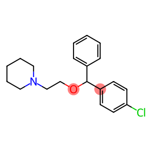 Piperidine, 1-(2-((p-chloro-alpha-phenylbenzyl)oxy)ethyl)-