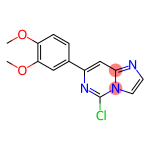 Imidazo[1,2-c]pyrimidine, 5-chloro-7-(3,4-dimethoxyphenyl)-