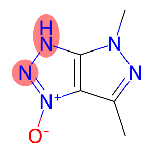 Pyrazolo[3,4-d]-1,2,3-triazole, 3,4-dihydro-4,6-dimethyl-, 1-oxide (9CI)
