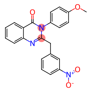 4(3H)-Quinazolinone, 3-(4-methoxyphenyl)-2-[(3-nitrophenyl)methyl]-