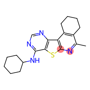 N-cyclohexyl-N-(5-methyl-1,2,3,4-tetrahydropyrimido[4',5':4,5]thieno[2,3-c]isoquinolin-8-yl)amine