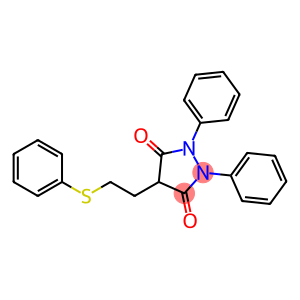 1,2-di(phenyl)-4-(2-phenylsulfanylethyl)pyrazolidine-3,5-dione