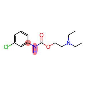 Carbanilic acid, m-chloro-, 2-(diethylamino)ethyl ester (6CI,7CI,8CI)