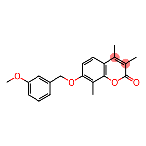 2H-1-Benzopyran-2-one, 7-[(3-methoxyphenyl)methoxy]-3,4,8-trimethyl-