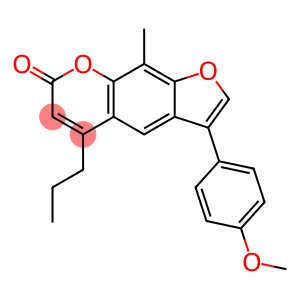 7H-Furo[3,2-g][1]benzopyran-7-one, 3-(4-methoxyphenyl)-9-methyl-5-propyl-
