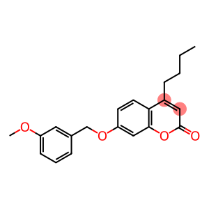 4-butyl-7-[(3-methoxyphenyl)methoxy]chromen-2-one