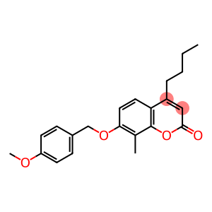 4-butyl-7-[(4-methoxyphenyl)methoxy]-8-methylchromen-2-one