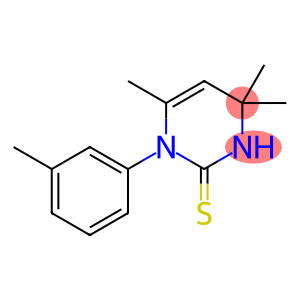 3,4-Dihydro-4,4,6-trimethyl-1-(3-methylphenyl)-2(1H)-pyrimidinethione