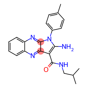 2-amino-1-(4-methylphenyl)-N-(2-methylpropyl)pyrrolo[3,2-b]quinoxaline-3-carboxamide