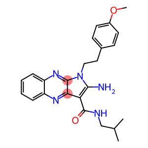 2-amino-1-[2-(4-methoxyphenyl)ethyl]-N-(2-methylpropyl)-1H-pyrrolo[2,3-b]quinoxaline-3-carboxamide