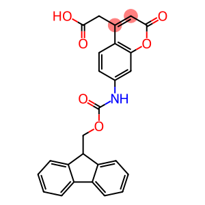 7-[[(9H-Fluoren-9-ylmethoxy)carbonyl]amino]-2-oxo-2H-1-benzopyran-4-acetic acid