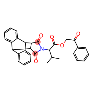 2-oxo-2-phenylethyl 2-(16,18-dioxo-17-azapentacyclo[6.6.5.0~2,7~.0~9,14~.0~15,19~]nonadeca-2,4,6,9,11,13-hexaen-17-yl)-3-methylbutanoate
