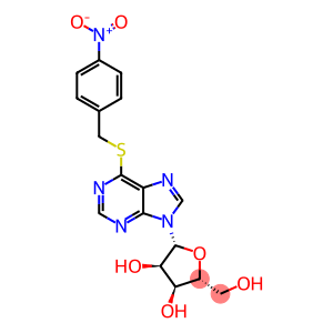 6-(((4-nitrophenyl)methyl)thio)-9-beta-d-ribofuranosyl-9h-purine